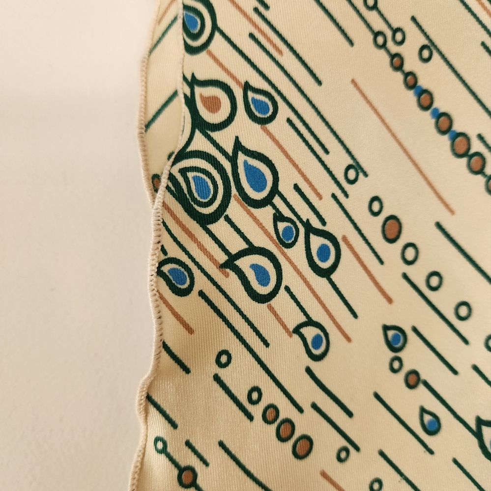 Vintage Polyester Asymmetrical Rectangular Neck S… - image 3